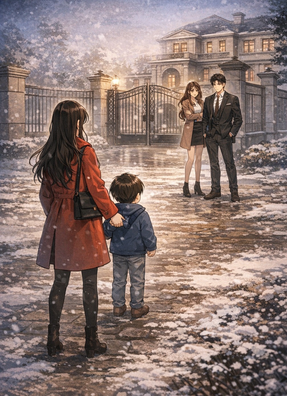 ĐỨA TRẺ TRƯỚC CỔNG BIỆT THỰ