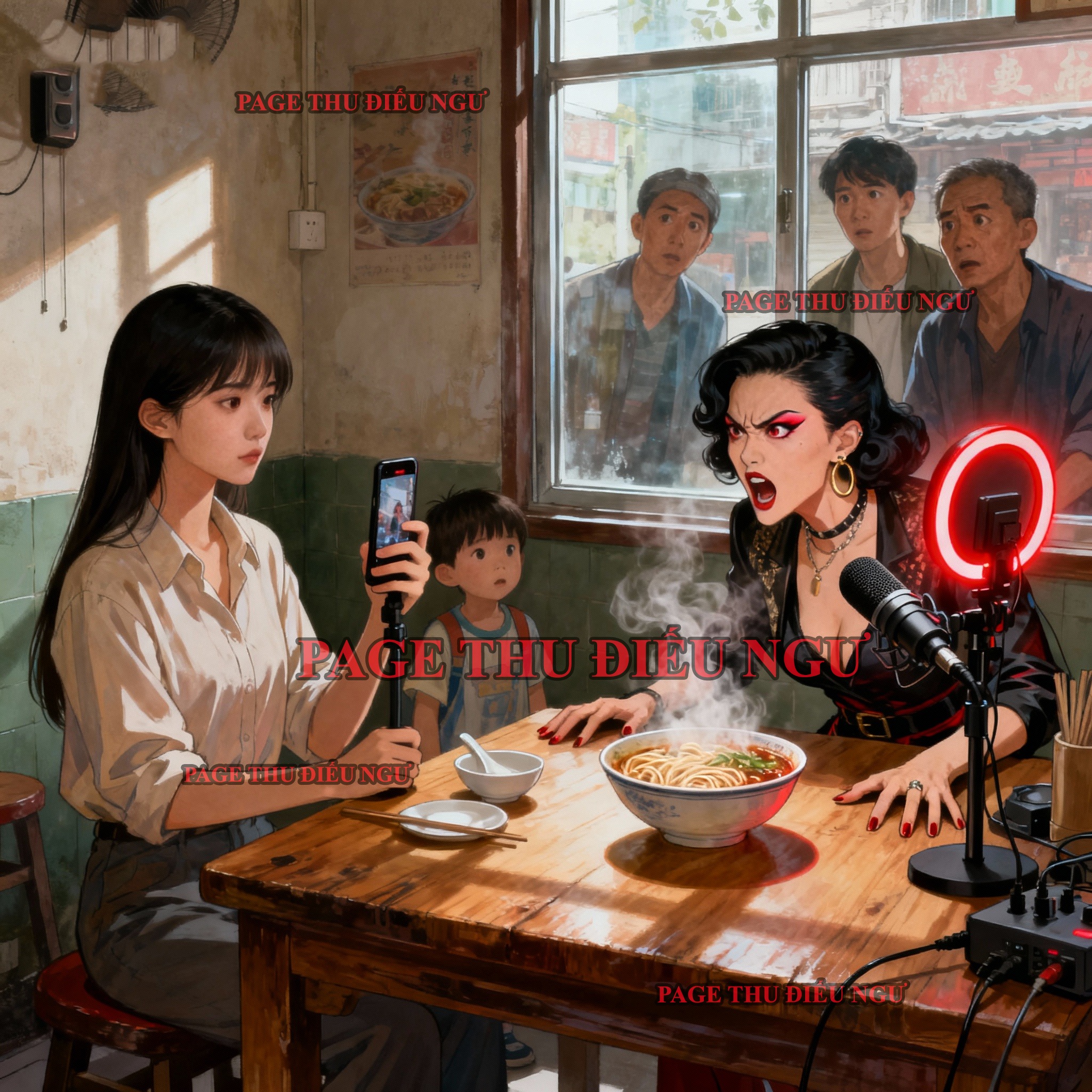 Bìa truyện GƯƠNG MẶT DƯỚI ÁNH ĐÈN