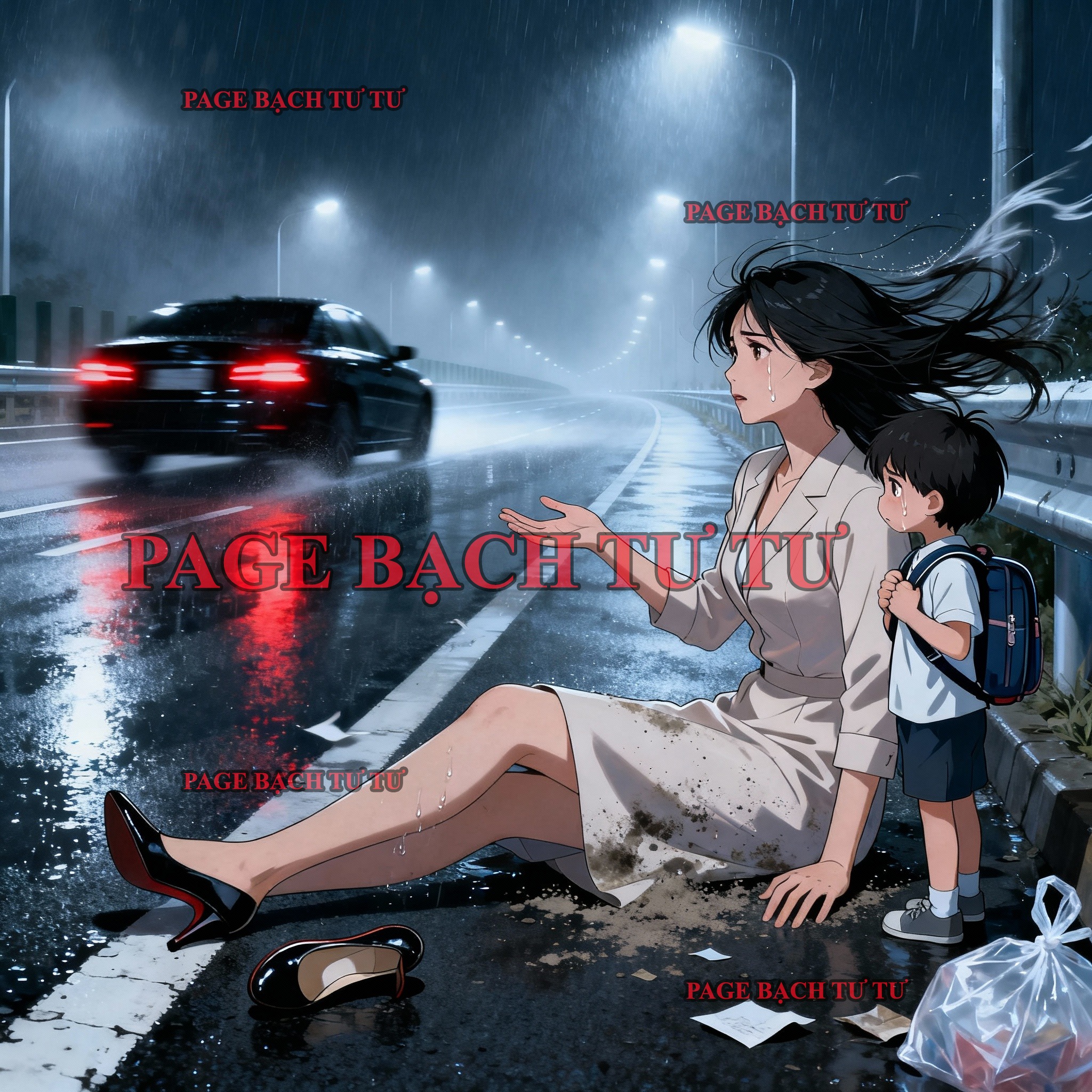 Bìa truyện NGƯỜI NẰM LẠI TRÊN CAO TỐC