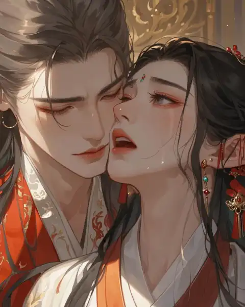 Bìa truyện Ngọn Lửa Rơi và Nụ Hôn Lửa