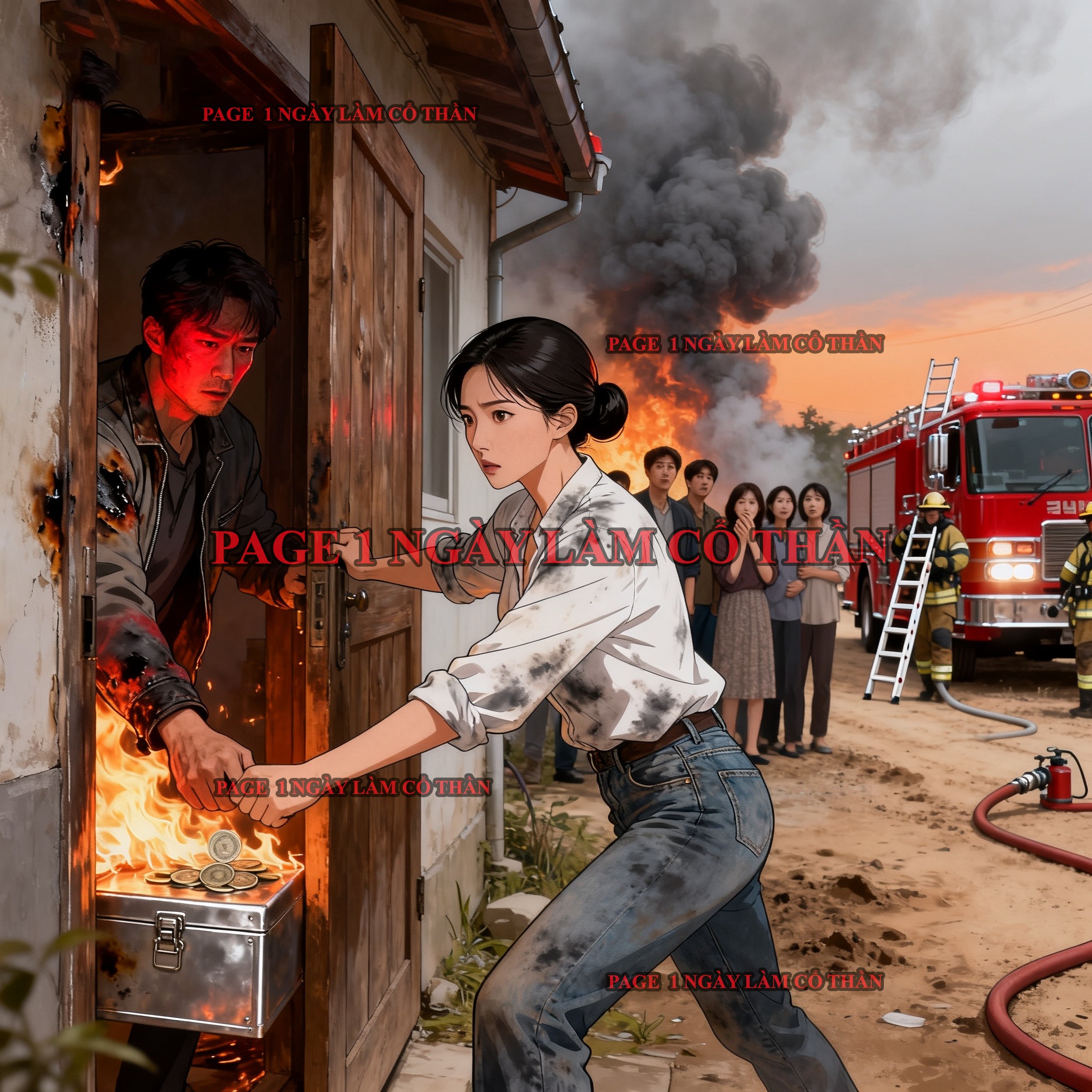 Bìa truyện TRỞ VỀ NGÀY CHÁY NHÀ