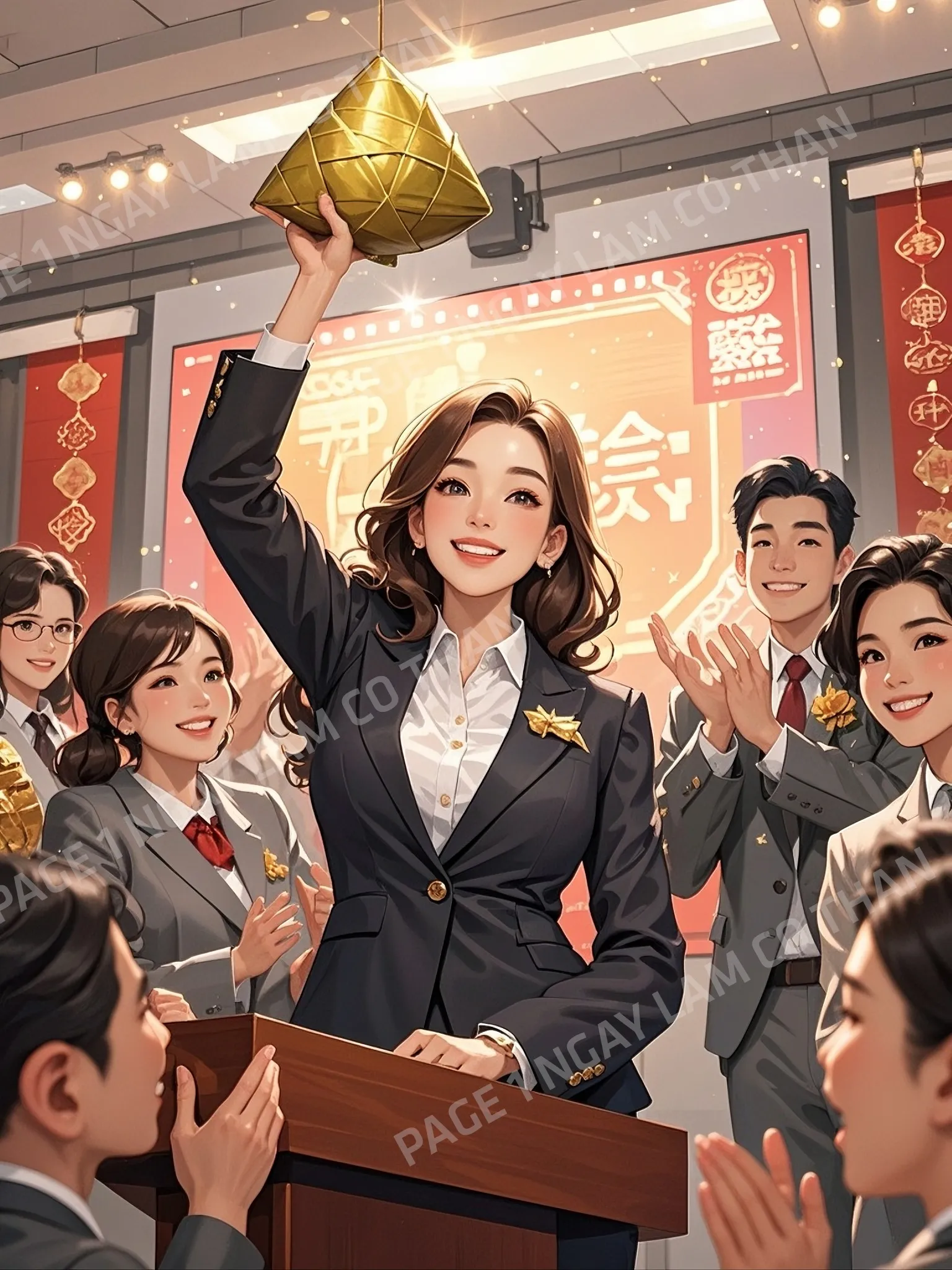 Bìa truyện CHIẾC BÁNH Ú BẰNG VÀNG