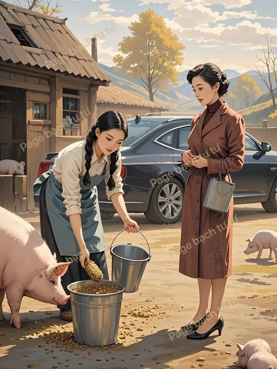 CÔ GÁI NUÔI HEO VÀ CÔ TIỂU THƯ GIẢ