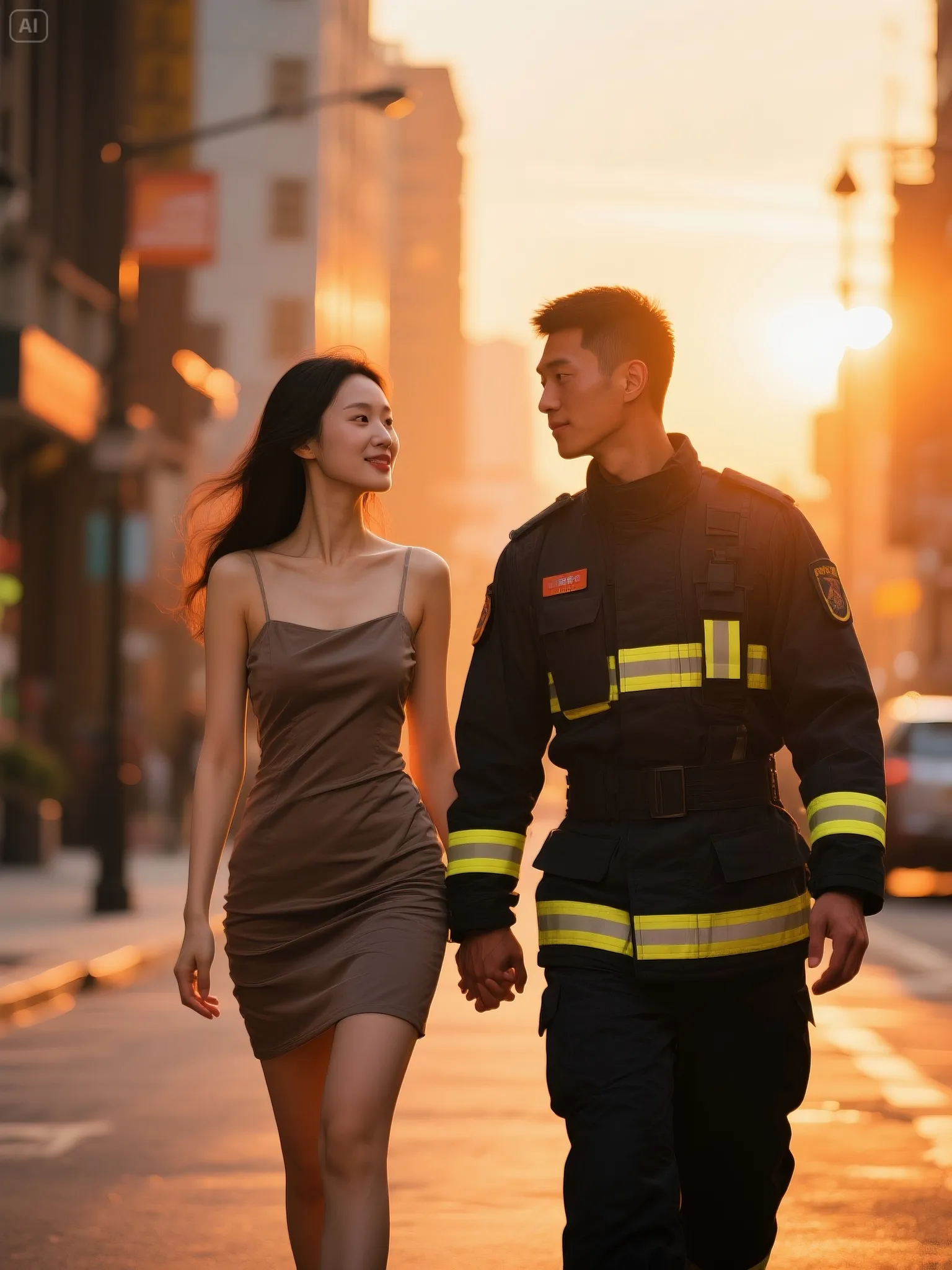Bìa truyện LÍNH CỨU HỎA VÀ TIỂU TRÀ XANH KHÔNG BẮT LỬA