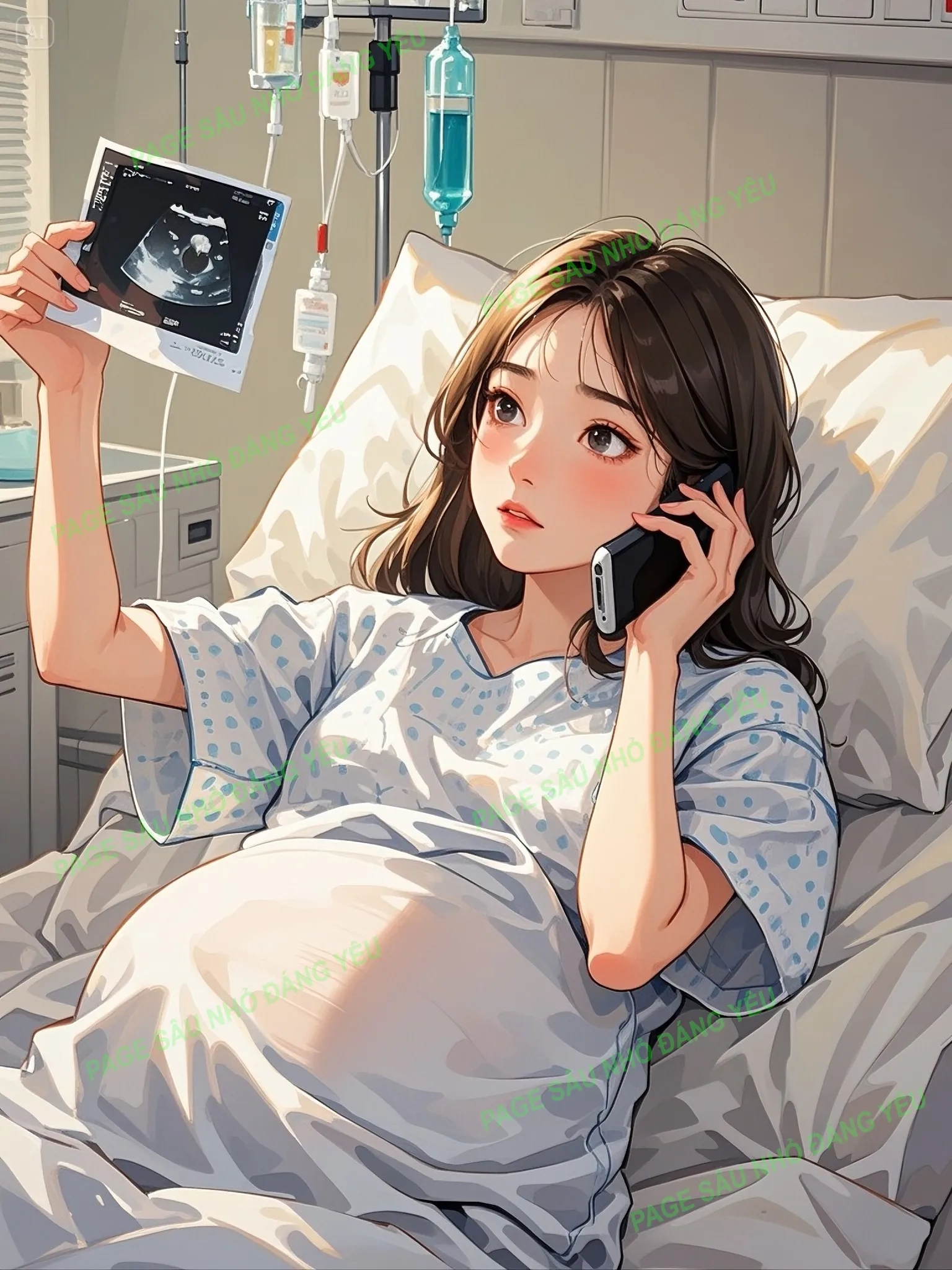 Bìa truyện NGÀY TÔI NHẬP VIỆN CHỒNG Ở BÊN TÌNH MỚI